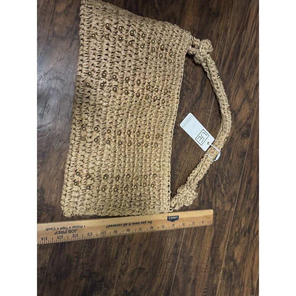 Urban Expressions Clarissa Beaded Shoulder Bag Ivory Gold - Picture 5 of 7